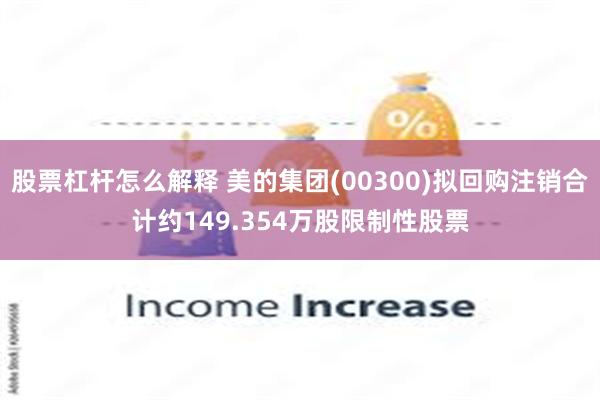 股票杠杆怎么解释 美的集团(00300)拟回购注销合计约149.354万股限制性股票
