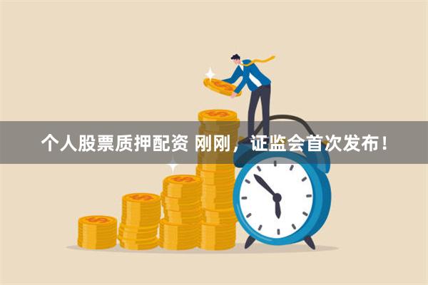 个人股票质押配资 刚刚，证监会首次发布！
