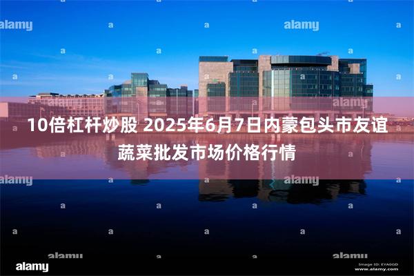 10倍杠杆炒股 2025年6月7日内蒙包头市友谊蔬菜批发市场价格行情