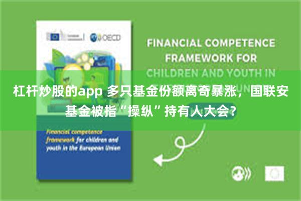杠杆炒股的app 多只基金份额离奇暴涨，国联安基金被指“操纵”持有人大会？